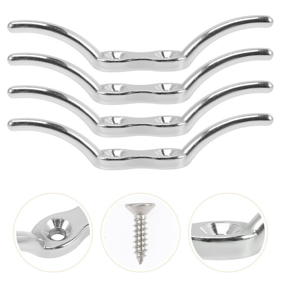 Sparsain Set of 4 316 Stainless Steel Boat Dock Cleats