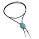 thumbnail image 3 of Collar de Bolo jinwen para hombre Patrón de flores tribales piedras preciosas ovaladas azul, 3 of 8