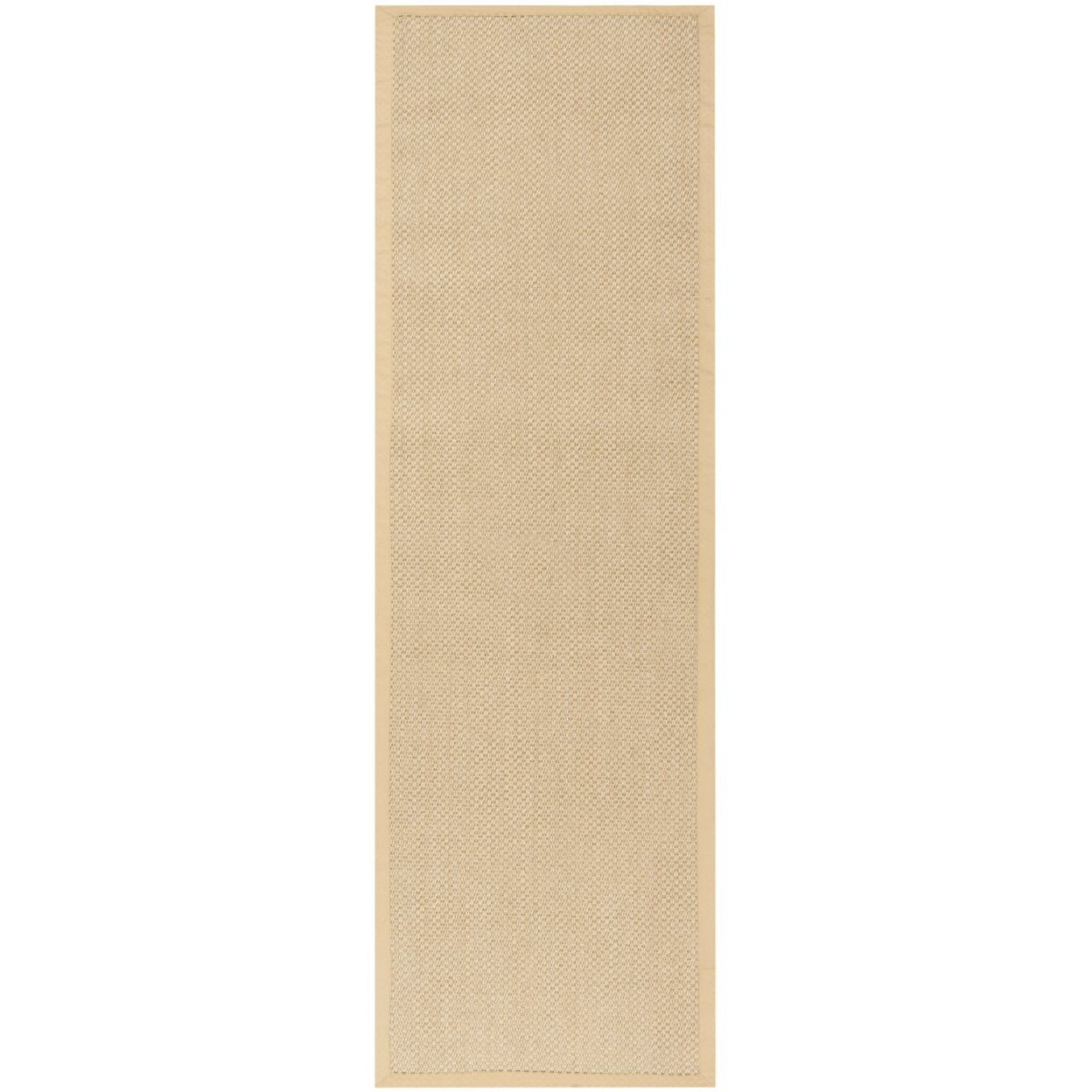 SAFAVIEH Natural Fiber Juniper Border Sisal Area Rug, Maize/Wheat, 8' x 8' Square