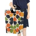 thumbnail image 4 of Yayeee Freestanding Laundry Hamper with Handle Collapsible Large Storage Basket for Clothes, Black Clover Pattern, 4 of 7