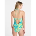 thumbnail image 3 of No Boundaries Halter Bandeau One Piece Swimsuit, Women's XXS-XXL, 3 of 5