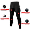 thumbnail image 2 of LANBAOSI 2 Pack Men's Compression Pants Workout Athletic Gym Leggings with Pockets for Male Size L, 2 of 6