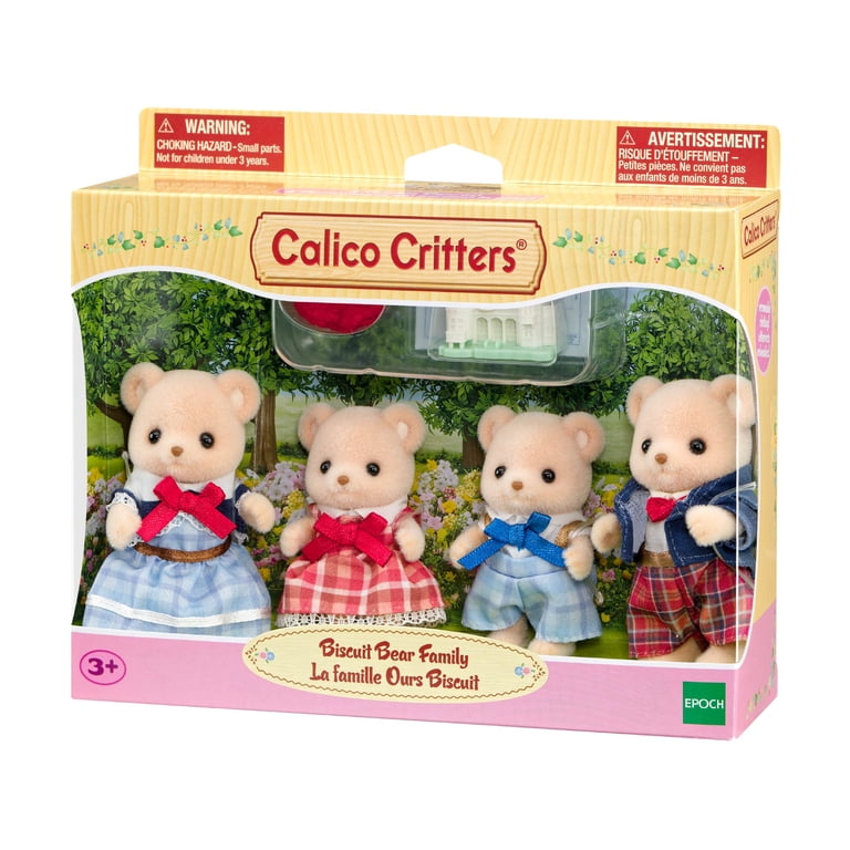 Calico Critters Biscuit Bear Family, 4 Collectible Figures photo 3