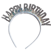 Birthday Girl Headband, Happy Birthday Tiara Crown Headpiece, Bday Party Hair Accessories for Girls and Women
