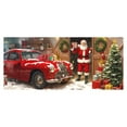 thumbnail image 3 of Merry Christmas Party Background Santa Photography Garage Door Decoration 7x16 Ft for Holiday Celebrations and Festive Gatherings, 3 of 4
