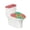 Christmas Decorations, variant on HELLHERO Merry Chrismas Polyester Fabric Bathroom Toilet Lid Cover Set for Hotel, Elastic Edge Dustproof Stays in Place, Stretch Fit, U-Shaped