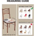 thumbnail image 3 of Stretch Dining Chair Seat Covers Set of 4, Removable Washable Rustic Chair Covers Seat Slipcovers, Flowers Leaves Butterflies Chair Protector Dust-proof Chair Cover Seat for Kitchen/Office Decor, 3 of 6