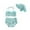 A-Mint Green10, variant on JAJAHO Baby Girls Swimwear Self Tie Halter Swimsuit Bikini Set With Matching Hat For Infant Toddler 3 Piece Summer Sun Beachwear Cozy Swimwear