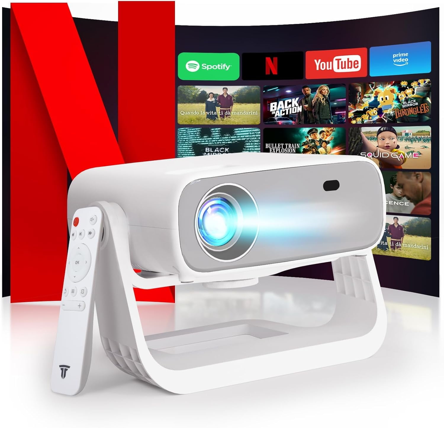 XGIMI MoGo 2 Mini Projector, 400 ISO Lumens, Android TV 11.0, WiFi