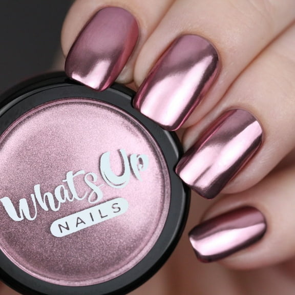 Whats Up Nails - Rose Chrome Powder for Mirror Nails