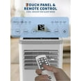 thumbnail image 4 of Twister.CK 10000 BTU Portable Air Conditioner with Heater, Indoor AC Unit for Room up to 450 Sq.ft, White & Gray, 4 of 8