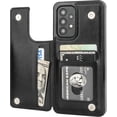 thumbnail image 1 of MYKOMI Compatible with Samsung Galaxy A53 Wallet Case with Card Holder, PU Leather Kickstand Card Slots Case, Double Magnetic Clasp and Durable Shockproof Cover 5G 6.5 Inch(Black), 1 of 6