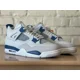 thumbnail image 4 of Ni - ke Ni - ke Air Jordan 4 Retro Military Industrial Blue Off White FV5029-141 Men Sz 3.5, 4 of 5
