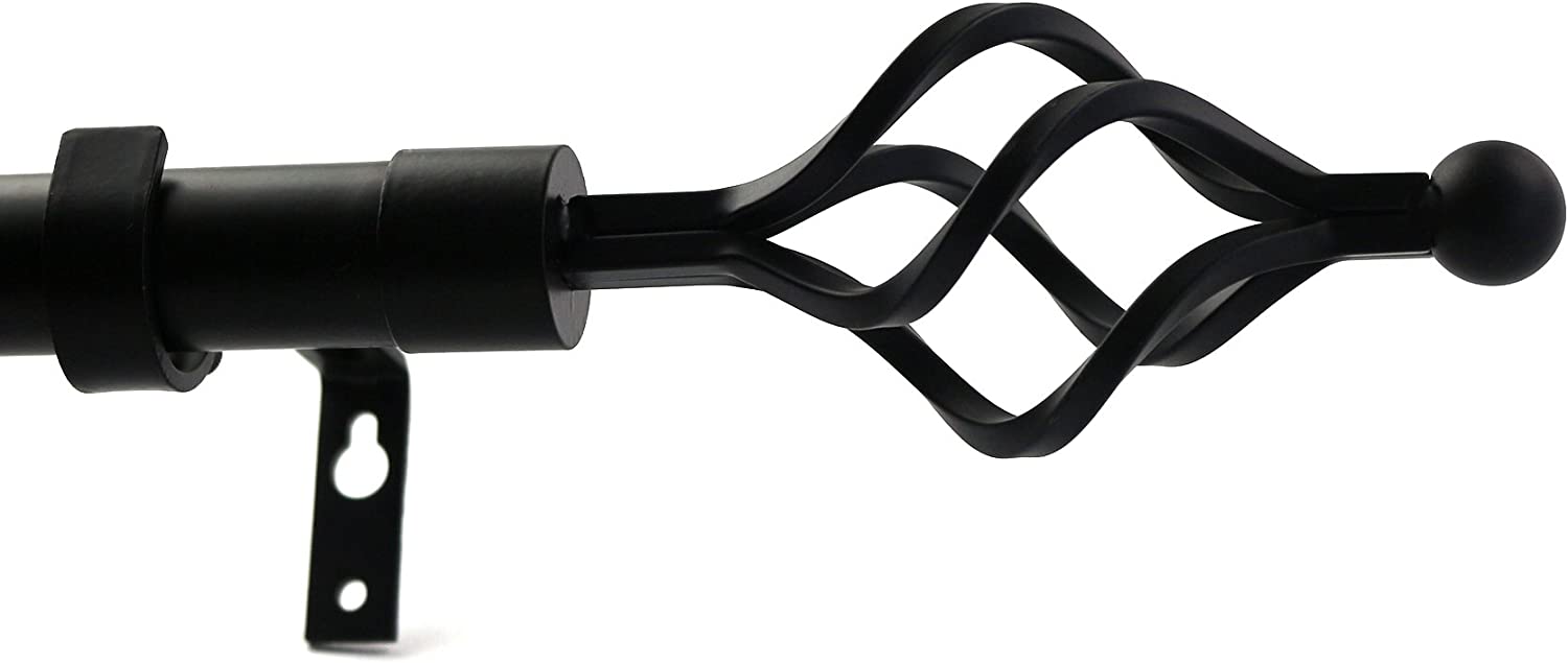 Urbanest Birdcage Single Curtain Rod and Hardware Set