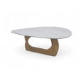 thumbnail image 3 of Mesa de Centro Estilo Escandinavo con Cubierta de Mármol Sintético Bossa Disk, 3 of 5