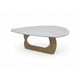 thumbnail image 3 of Mesa de Centro Estilo Escandinavo con Cubierta de Mármol Sintético Bossa Disk, 3 of 5