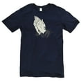 thumbnail image 2 of Plus Size Praying Hands Graphic Design Unisex Short Sleeve Cotton Jersey T-Shirt - Navy XL, 2 of 4