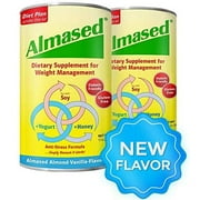 Almased Meal Replacement shakes  Gluten-Free, non-GMO Weight Loss Powder  Vanilla Flavor, 17.6 oz (2 pack)
