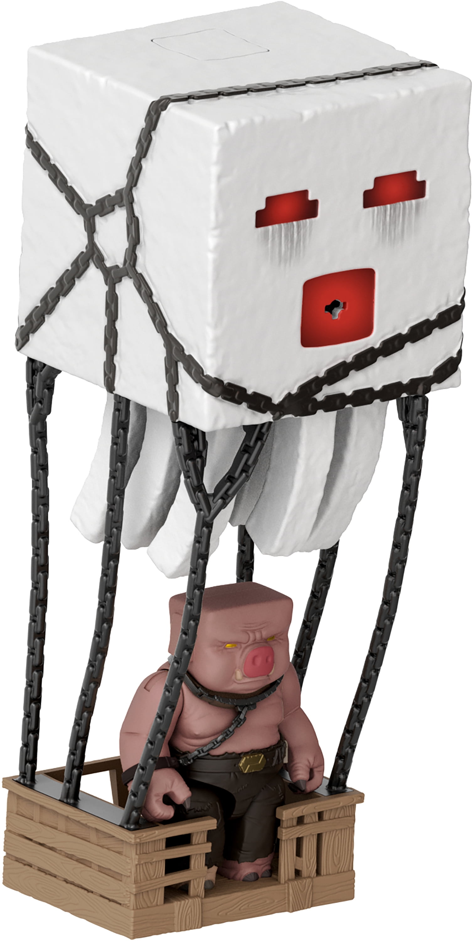 Minecraft Blast Attack Ghast Action Figure Set with Lights, Sounds & More Inspired by the Movie