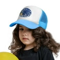 thumbnail image 3 of PAYOHTO Kids Vanuatu on Planet Earth Baseball Hat Back Adjustable Mesh Breathable Hats Sky Blue Trucker Cap Outdoor Fishing Sun Caps for Boys or Girls ages 4-10, 3 of 9