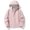 Pink, variant on SEMPAI Water Resistant Jacket Women Women's Waterproof Jacket Hooded Casual Long Sleeve Coat with Pocket Loose Zipper Mountaineering Suit Black L