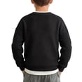 thumbnail image 3 of FAIWAD Kids Long Sleeve Shirts Crew Neck Patchwork Loose Pullover Boys Girls Outdoor Casual Tops, 3 of 5