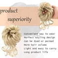 thumbnail image 5 of Synthetic Messy Curly Chignon Dount Hair Bun with Elastic Band Synthetic Fibre Ponytail Hairpiece, 5 of 7