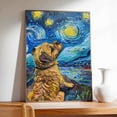 thumbnail image 4 of Hudo Starry Night Border Terrier Canvas Print - Van Gogh Inspired Dog Poster Wall Art Decor, 4 of 5