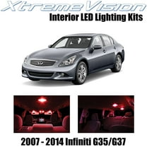 XtremeVision Interior LED for Infiniti G35 G37 Sedan 2007-2014 10 pcs Red Interior LED Kit   Installation Tool