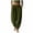 Army Green, variant on Women's Elastic High Waist Harem Pants, Loose Cotton Trousers with Side Pockets for Daily Walks Outdoor Errands S-XXL