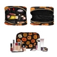 thumbnail image 4 of Iauyy 3 Piece Large Portable Hanging Toiletry Bags for Travel,Foldable Makeup Organizer with Multiple Compartments for Men&Women，Cute Pumpkin, 4 of 9