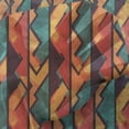 thumbnail image 3 of Modern Tulle Curtains with Rod Pocket, Geometric Contemporary Art Design Black Bold Zig Zag Borders Pattern, Sheer Drape for Wedding Party 2 Panels, 7 Sizes, Teal Orange Marigold, by Ambesonne, 3 of 3
