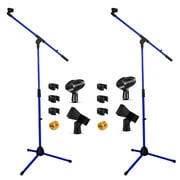 5Core Tripod Mic Stand Heavy Duty Adjustable Holder Floor Microphone Boom Arm DARK BLUE