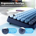 thumbnail image 4 of USOTSO Wireless Keyboard and Mouse Combo, 2.4GHz Retro Typewriter Style, Full-Size Creamy Silent Office Set for Desktop Laptop PC, 4 of 8