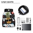 thumbnail image 6 of Fotbe Pineapple With Black Glasses Travel Laptop Backpack, Business Slim Sturdy Laptops Backpack, Water Resistant College School Computer Bag Gift for Men & Women Fits 15.6 Inch Notebook, 6 of 8