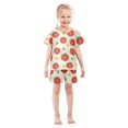 thumbnail image 3 of Cute Tomatoes Pattern Summer Pajama Set Soft Cotton Short Sleeve Sleepwear 2PCS Pajama Sets Breathable Lounge Set Size 10Y, 3 of 7