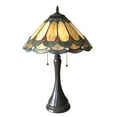 thumbnail image 2 of RADIANCE Goods Tiffany-Style Victorian 2 Light Antique Dark Bronze Table Lamp 15" Shade, 2 of 3