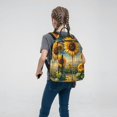 thumbnail image 5 of Naloa Artistic Oil Painting Sunflower Print Lightweight DayBackpack Suitable for school, work, shopping, travel, etc., 5 of 5