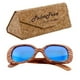 thumbnail image 1 of Lentes para Sol PalmTree Amazonian Polarized Blue Polarizado+UV400 Madera Polipropileno Bambú teñido de Negro, 1 of 1