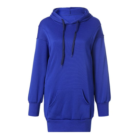Women Blouses Colla Pullover Sweatshirts Women Female Sweater Women's Half Zip Trendy Sweaters Snap T Pullover Sweatshirts Thin Long Sweaters for Hoodie No Zipper Womens Zipper And Hoodies Blue M