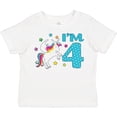 thumbnail image 3 of Inktastic I'm Four Unicorn 4th Birthday Boys or Girls Toddler T-Shirt, 3 of 5