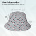 thumbnail image 3 of KLL Christmas Gnome 1 Bucket Hat for Women Men Packable Travel Beach Sun Hat Outdoor Rave Accessories Reflective Fisherman Cap, 3 of 7