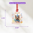 thumbnail image 4 of Watercolor Yorkshire Terrier Happy Birthday Celebration Balloons Gift Party Acrylic Benelux Ornament Yorkie Dog Lover Gifts Home Tree Decor - 00028, 4 of 4