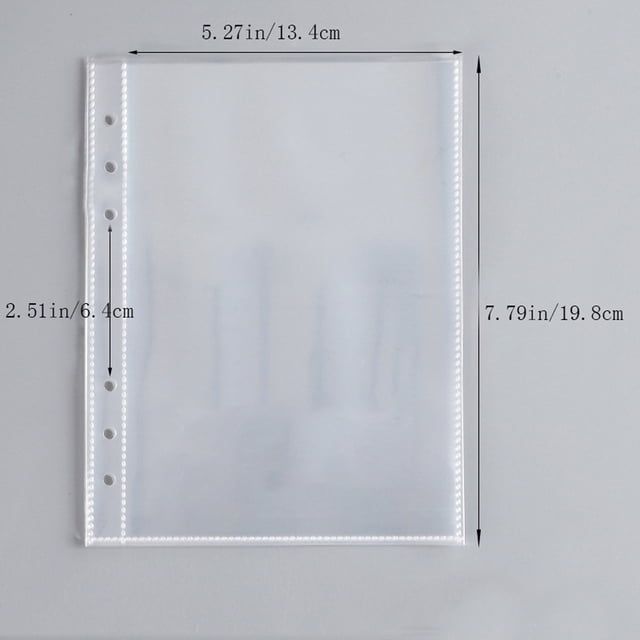 10Pcs A5 Waterproof Binder Pockets - Perfect for Home, School, and Office Document Filing!