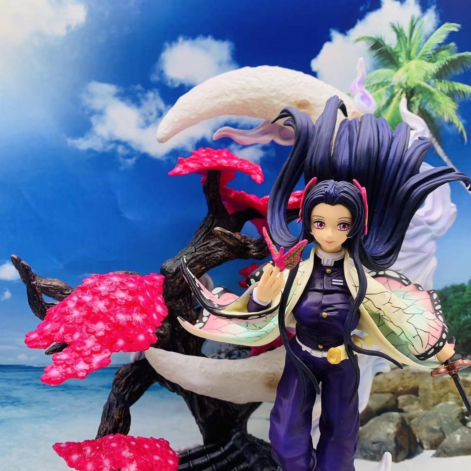 Kochou Kanae Figure, Fighting Kochou Kanae Anime Figures 39cm/15.4inch PVC Handmade Character Model Decoration Craft Gifts