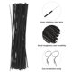 thumbnail image 2 of 500 unidades de bridas de alambre de hierro galvanizado de 15 cm para organizar cables (negras), 2 of 8
