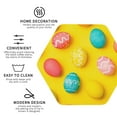 thumbnail image 3 of Honeii Easter eggs (2) Print Leather Coaster Set of 4, Ideal for Safeguarding Your Furniture from Drinks Spills and Effortless cleanup-Hexagon, 3 of 6