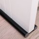 thumbnail image 2 of Tope de puerta para debajo de la puerta, protector de insonorización, tira de espuma aislante impermeable, diseño de doble borde, (negro), 2 of 3