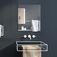 thumbnail image 2 of Frameless Rectangular Tilt Mirror with Beveled Edge in Antique Bronze, 2 of 2