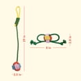 thumbnail image 2 of Oodles Durable Lasso Rope Dog Toy Set, Green, Small, 2 of 10